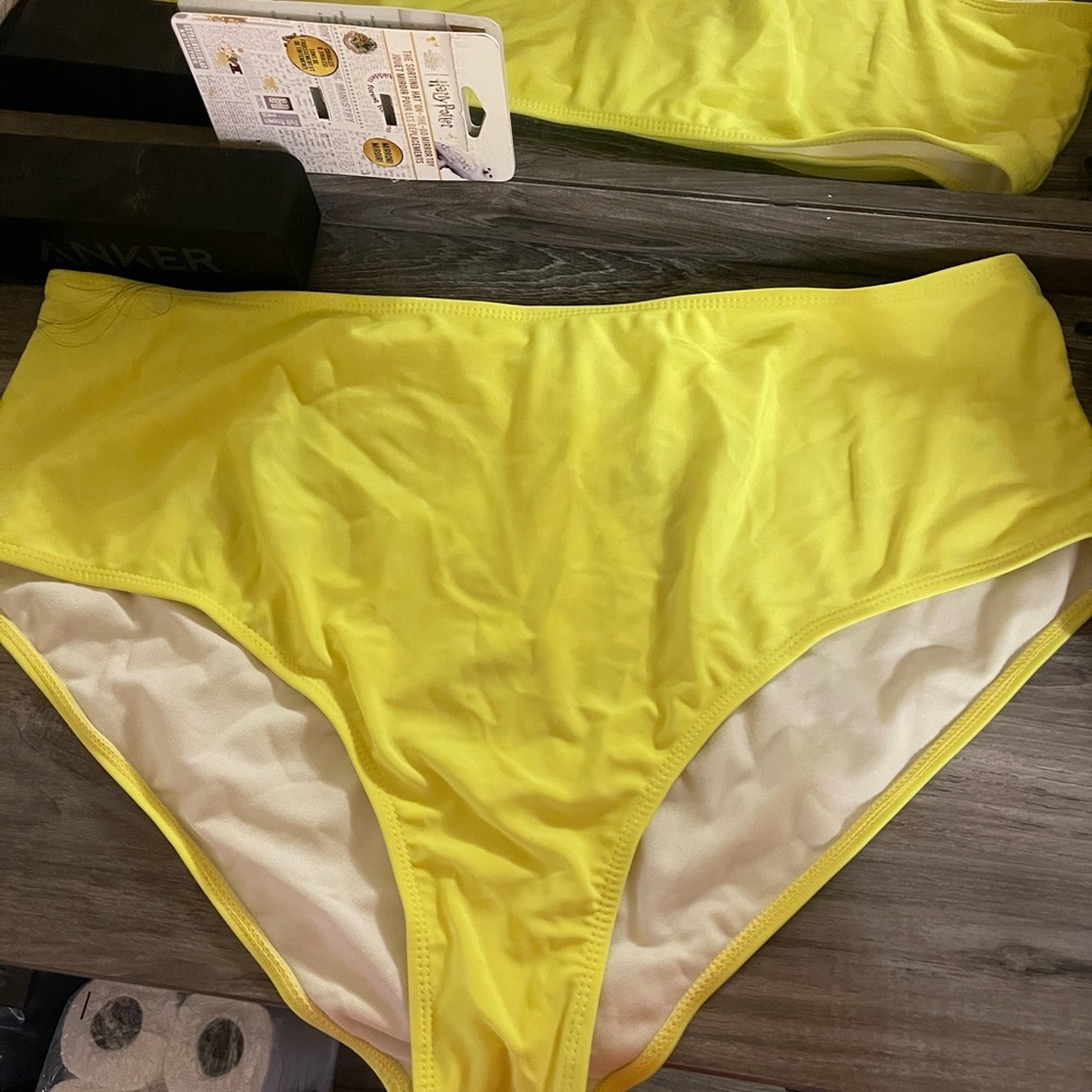 Yellow Women's Swim Bottom